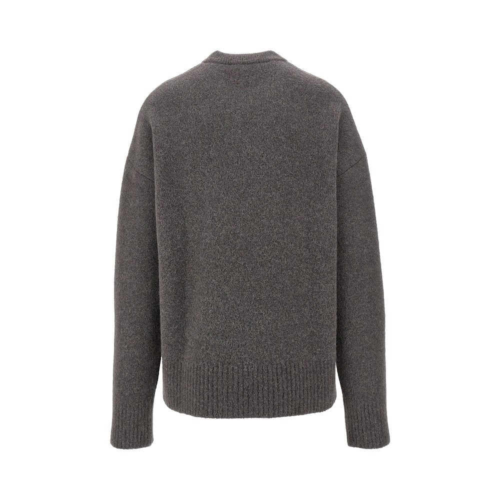 Pullover girocollo con intarsio Ami de Coeur