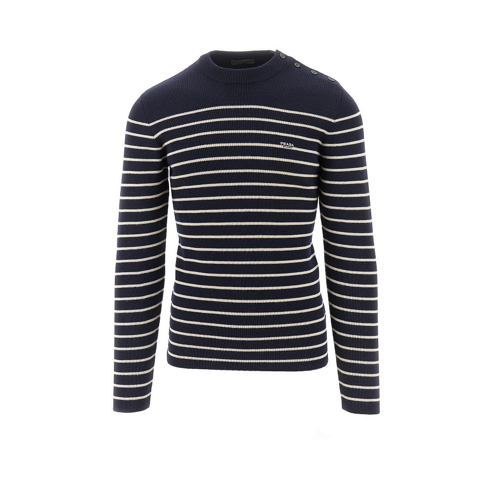 Pullover in lana a righe