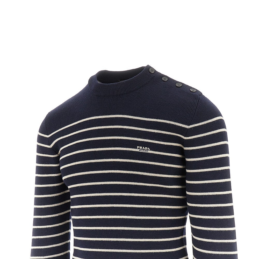Pullover in lana a righe