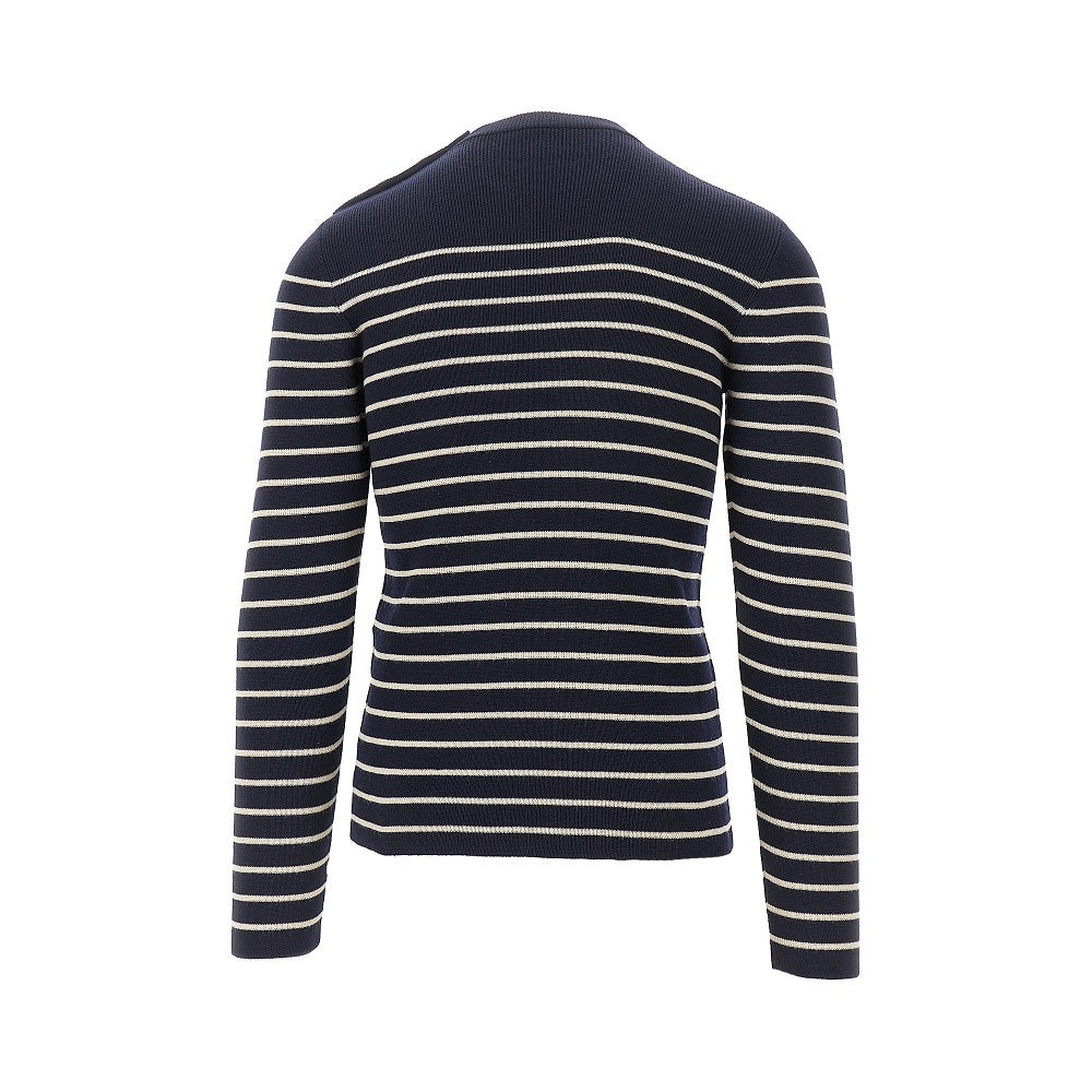 Pullover in lana a righe
