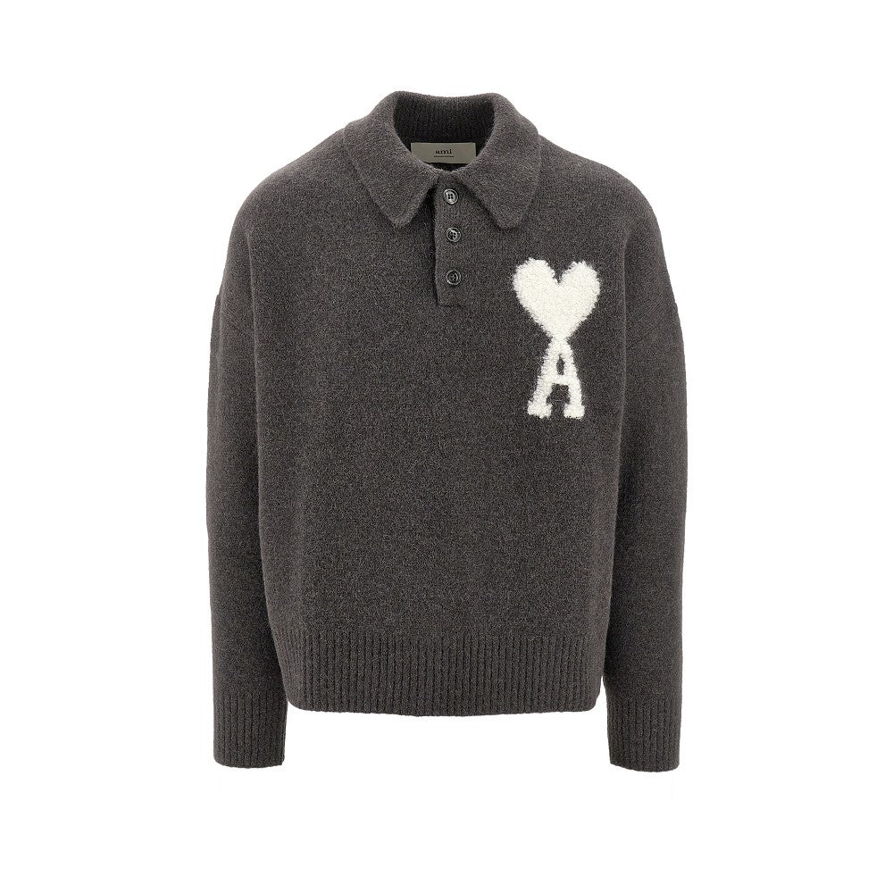 Polo in misto alpaca 'Ami de Coeur'