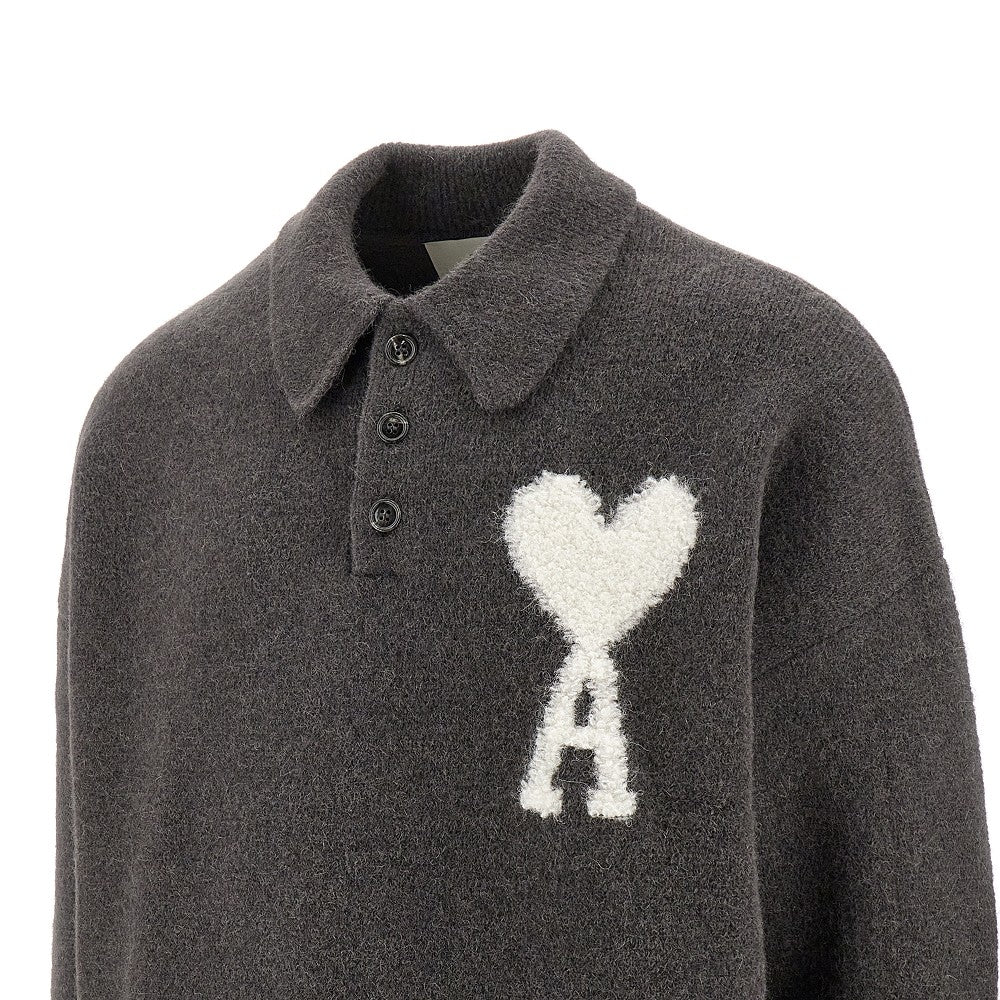 Polo in misto alpaca 'Ami de Coeur'