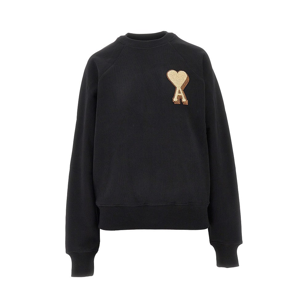 Ami de Coeur patch crewneck sweatshirt