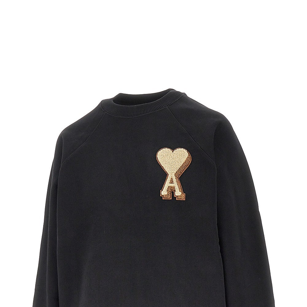 Felpa girocollo con patch Ami de Coeur