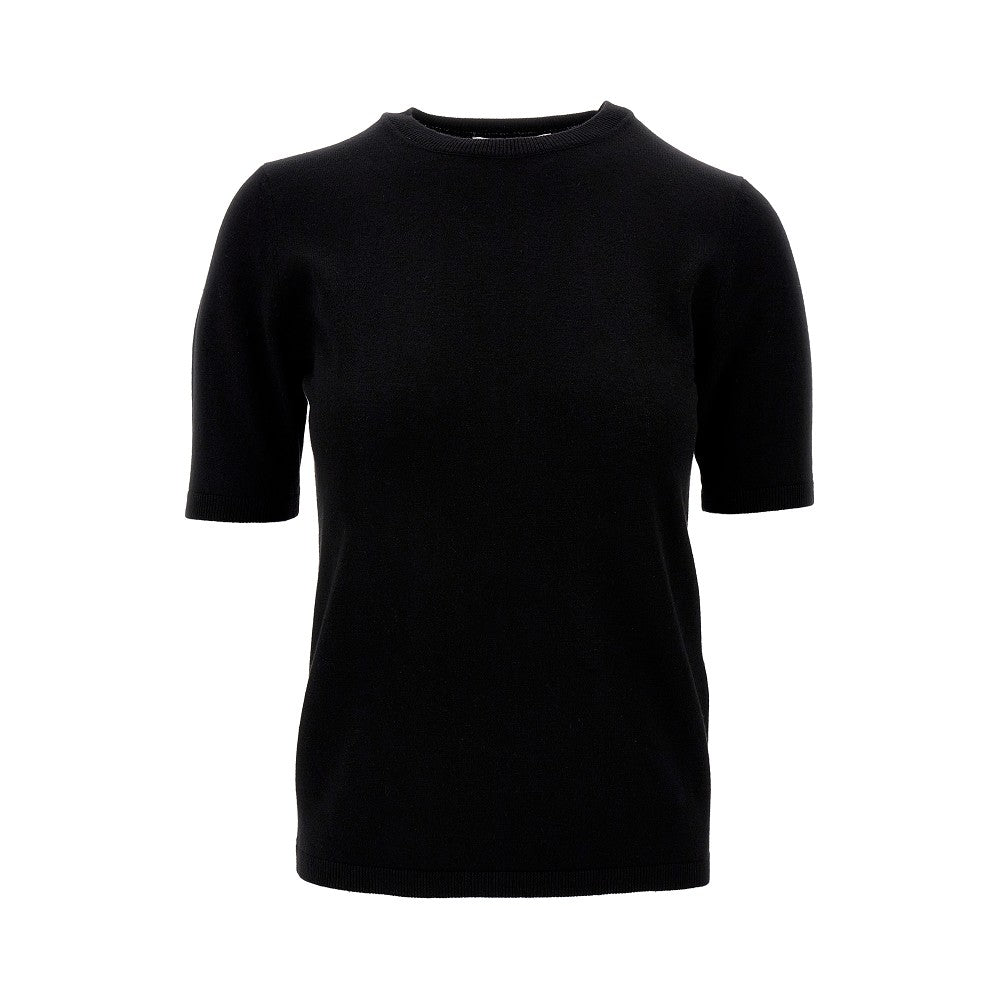 T-shirt in seta e cachemire