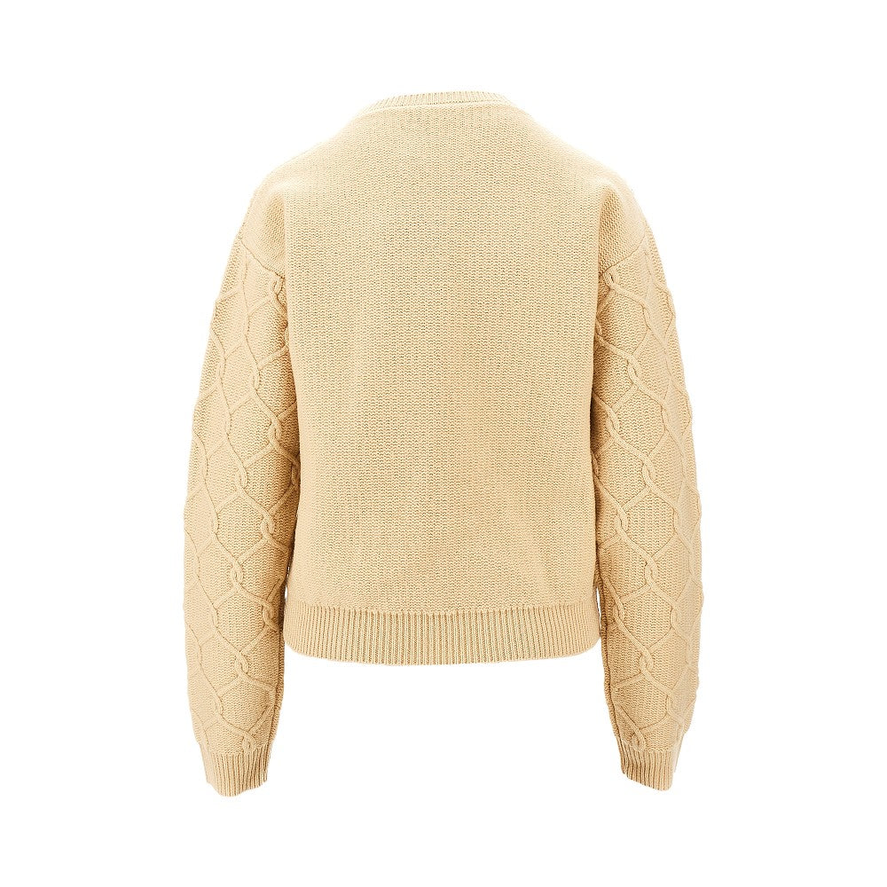Wool and cashmere embroidered sweater