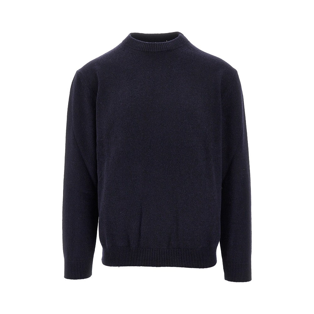Upcycled cashmere crewneck sweater