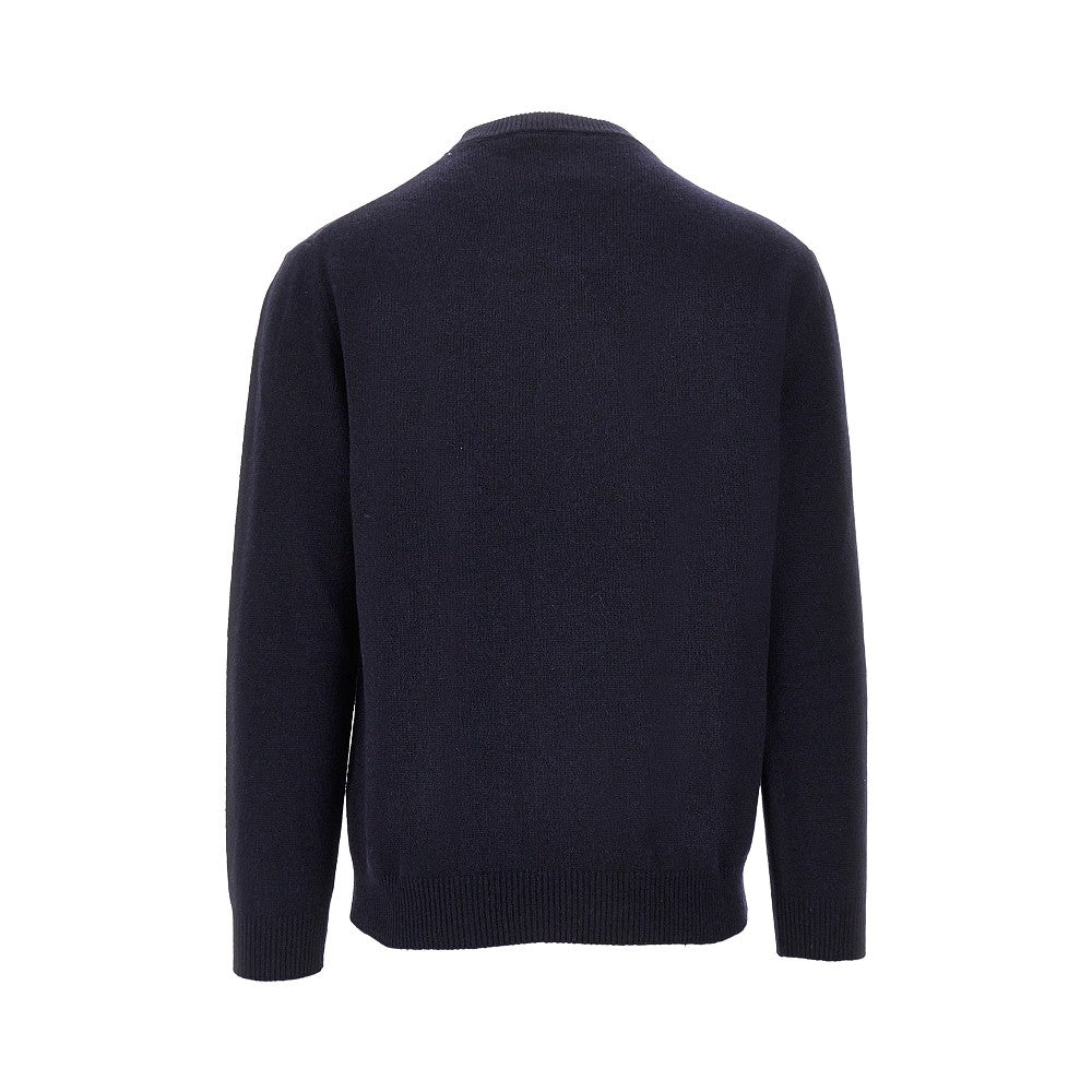 Upcycled cashmere crewneck sweater