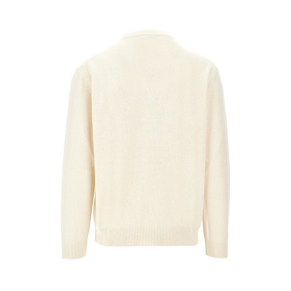 Upcycled cashmere crewneck sweater