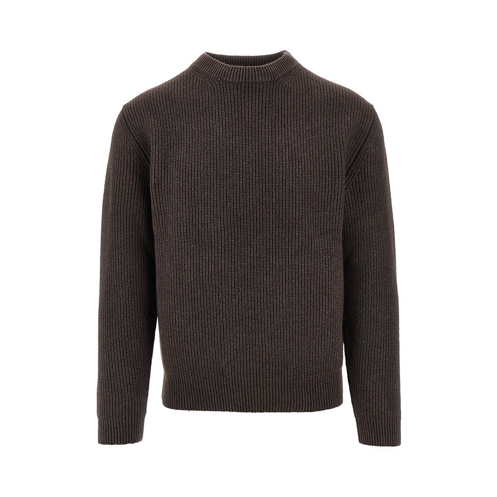 Upcycled cashmere crewneck sweater