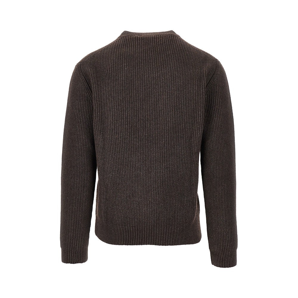 Upcycled cashmere crewneck sweater