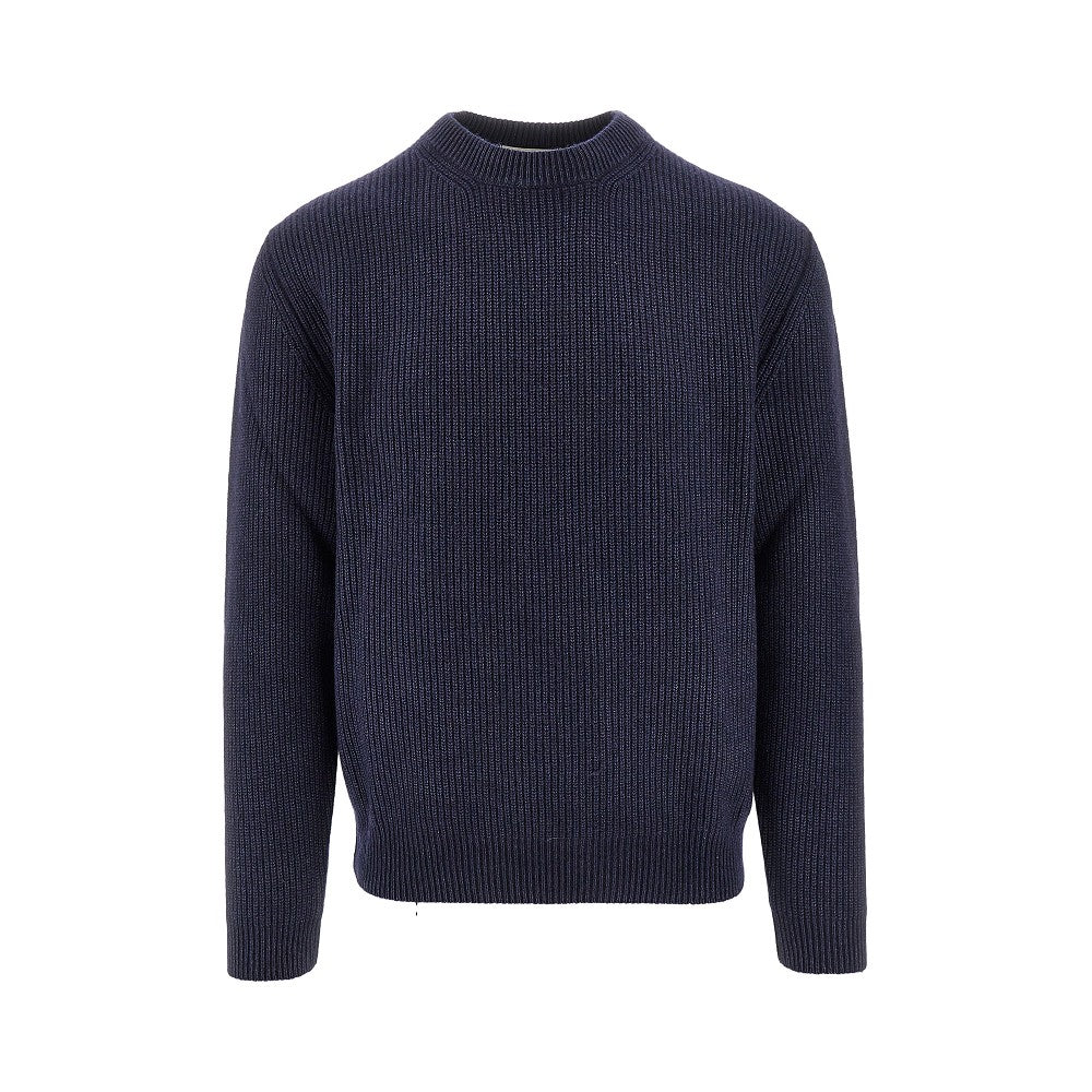 Upcycled cashmere crewneck sweater