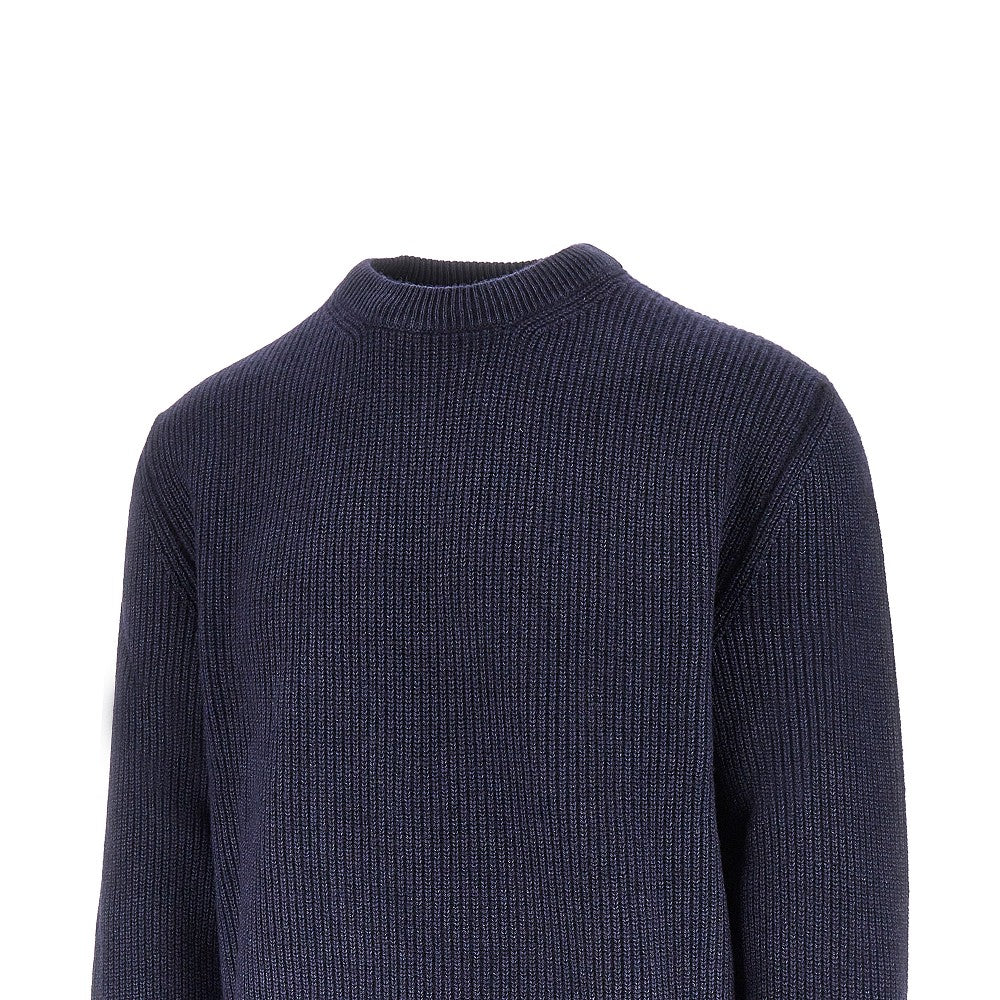 Upcycled cashmere crewneck sweater