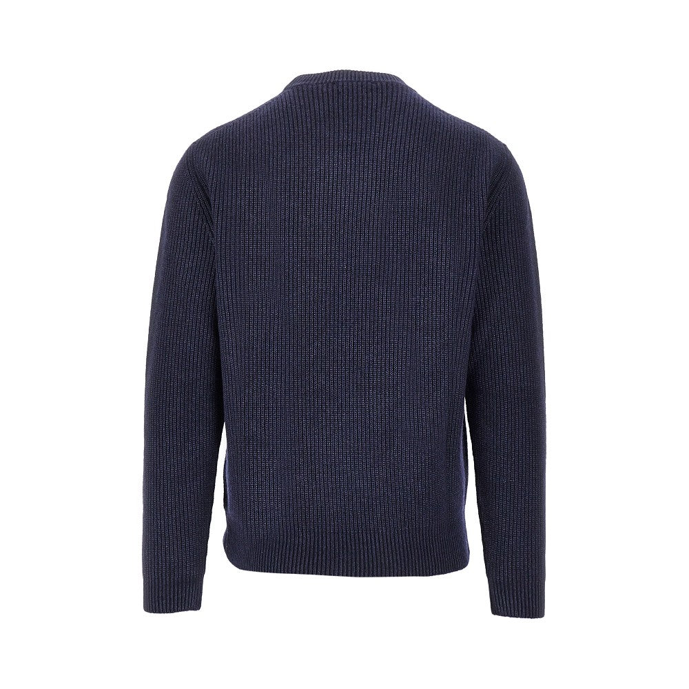 Upcycled cashmere crewneck sweater
