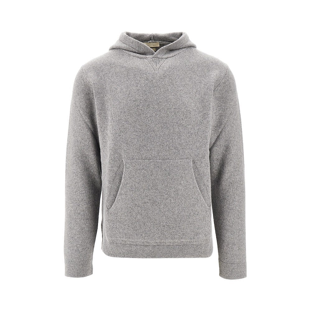 Upcycled cashmere hoodie