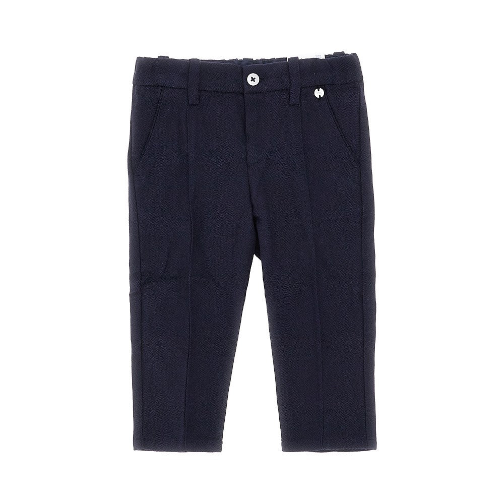Pantalone chino in cotone e lino