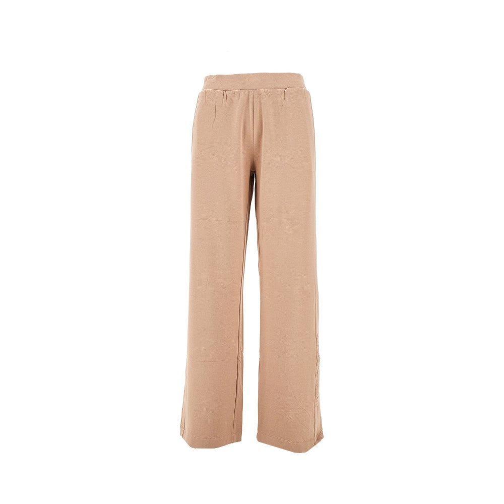 Joggers a gamba ampia in jersey stretch