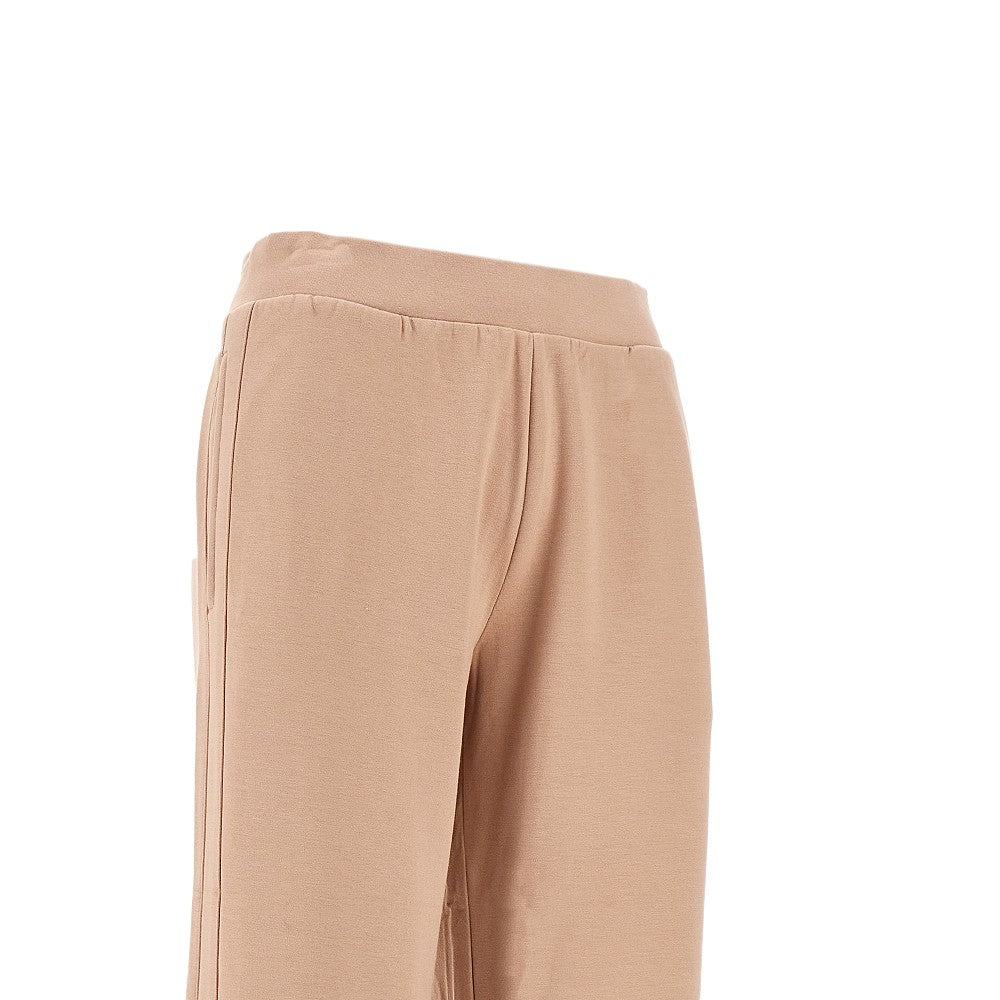 Joggers a gamba ampia in jersey stretch