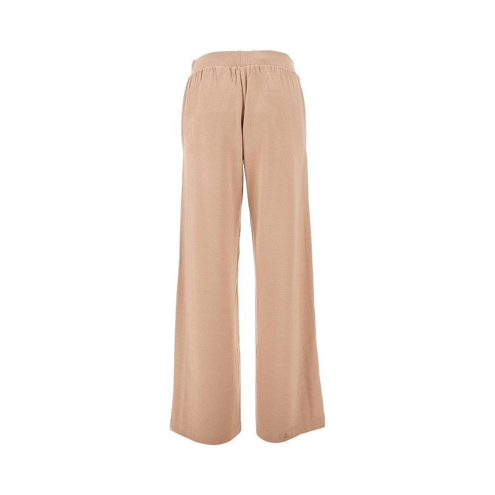 Joggers a gamba ampia in jersey stretch