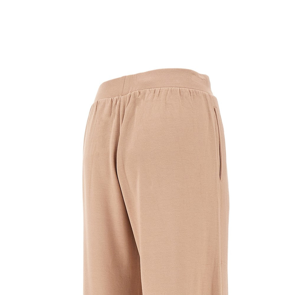 Joggers a gamba ampia in jersey stretch