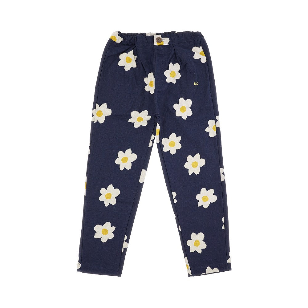Pantalone baggy in cotone 'Big Flower'