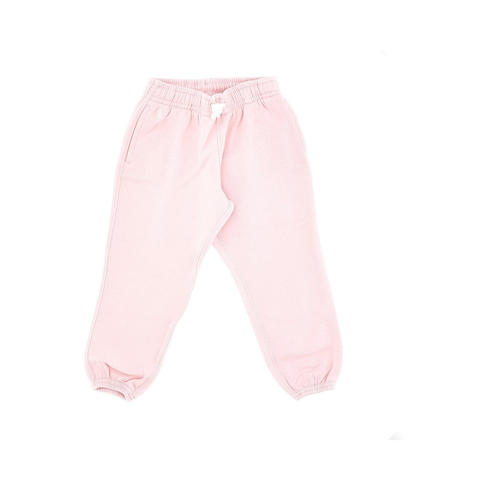 Joggers in felpa con logo ricamato