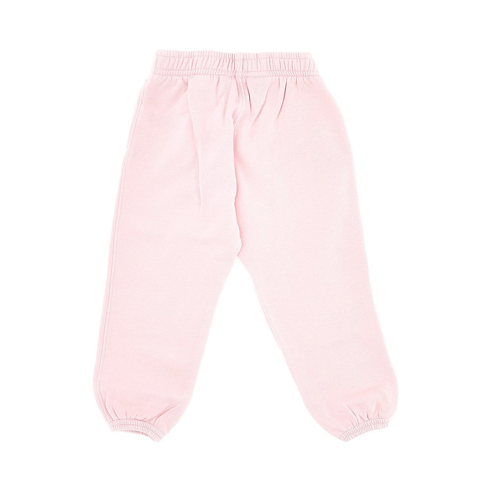 Joggers in felpa con logo ricamato