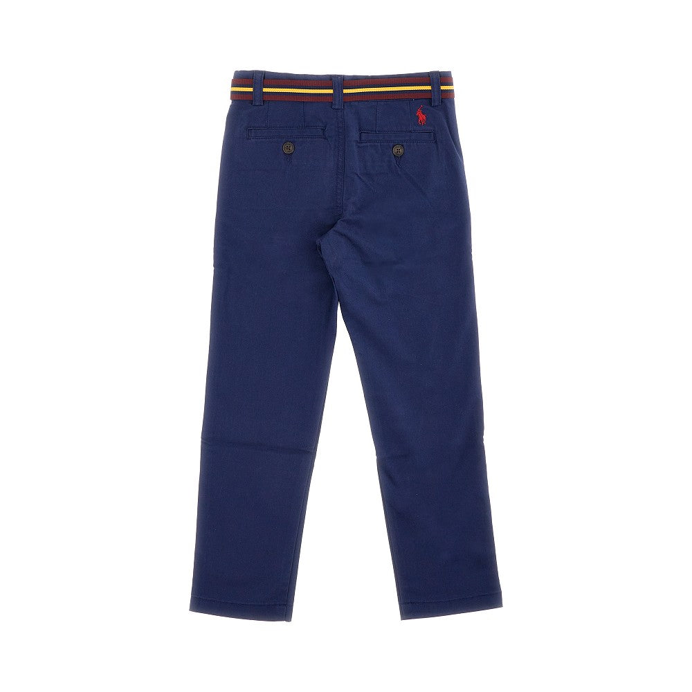 Pantalone in cotone stretch con cintura