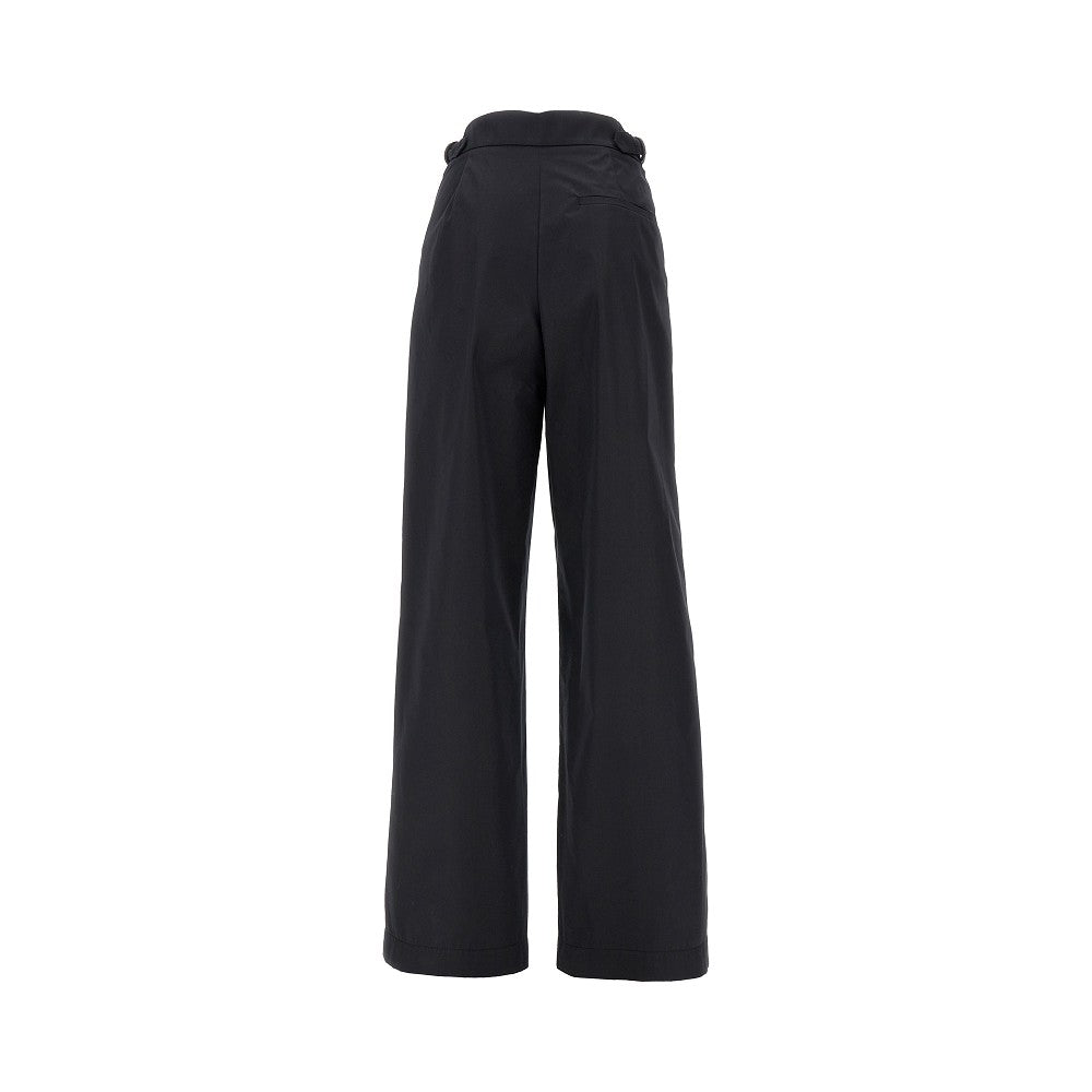 Pantalone a gamba ampia in misto cotone