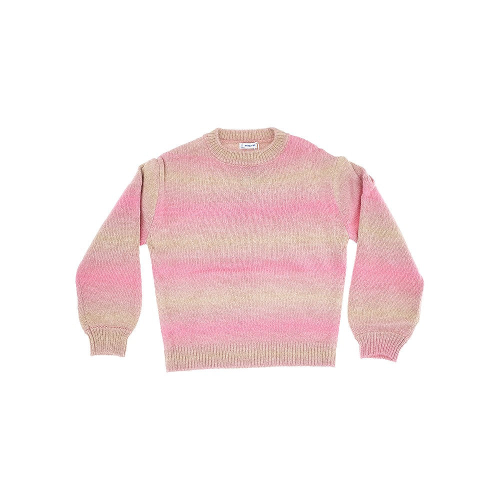 Degradé striped sweater