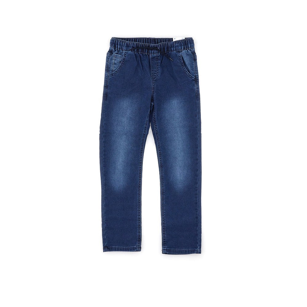 Pantalone 'Jogger' in denim stretch