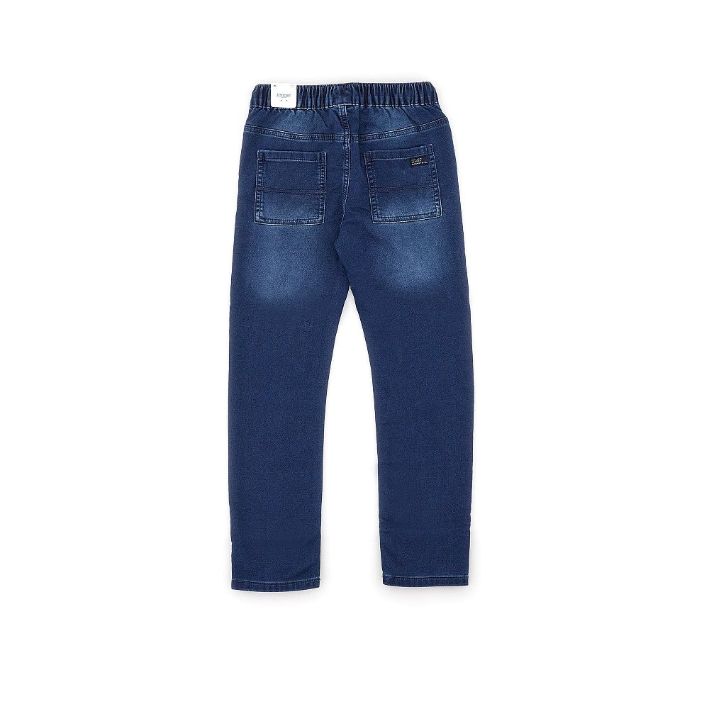 Pantalone 'Jogger' in denim stretch