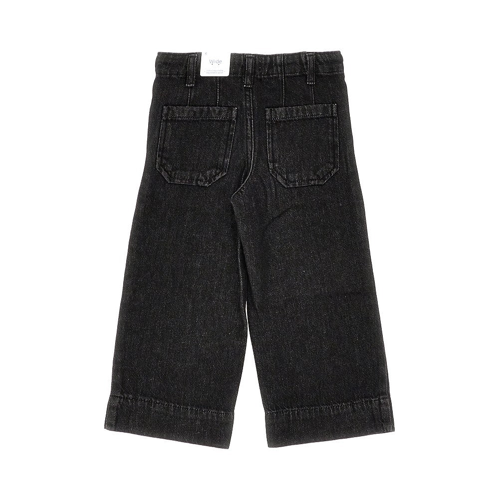 Denim wide leg pants