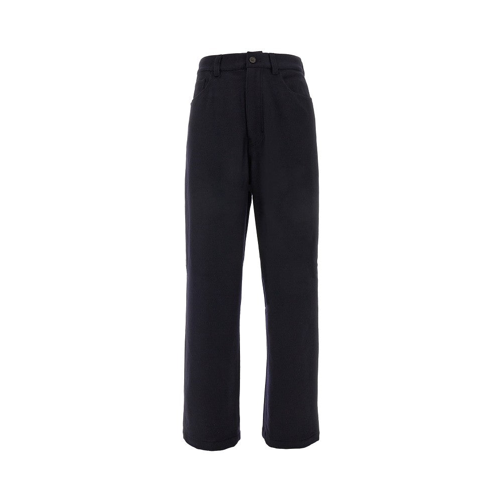 Pantalone cinque tasche in lana e cachemire
