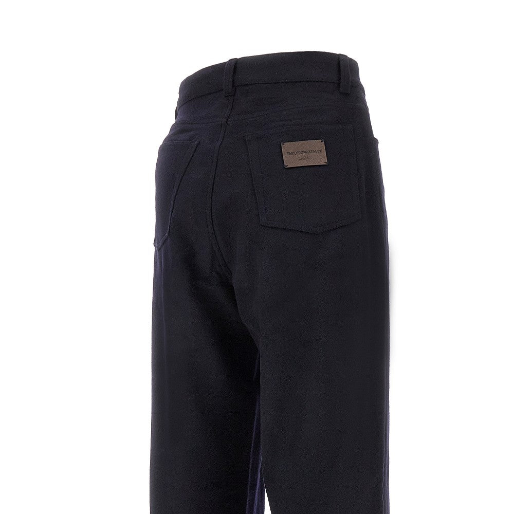Pantalone cinque tasche in lana e cachemire