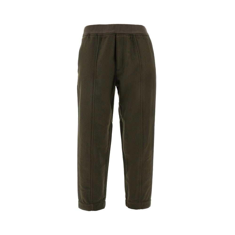 Pantalone in feltro di misto lana