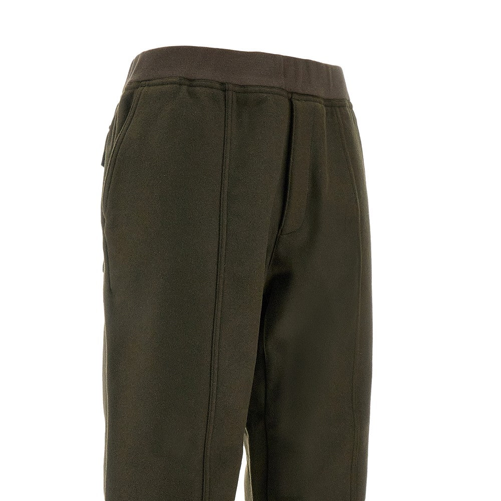 Pantalone in feltro di misto lana