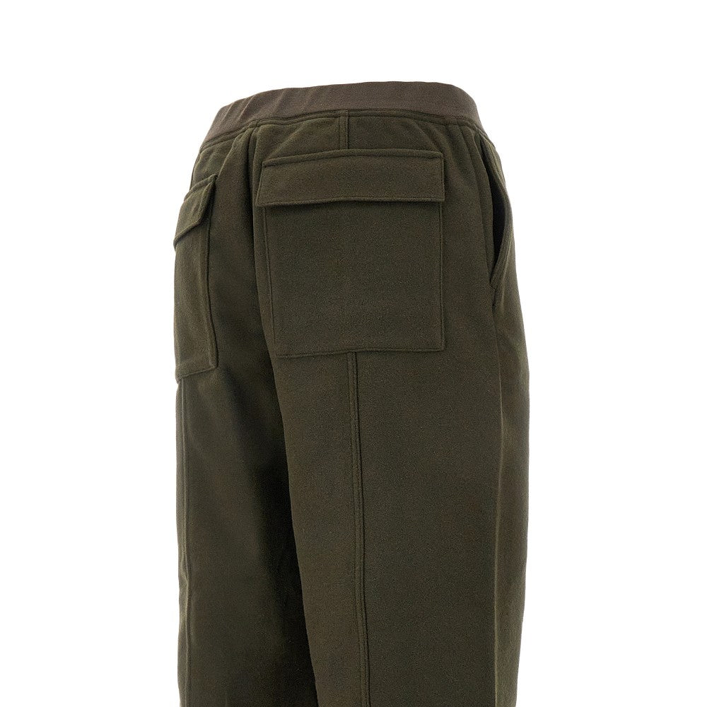 Pantalone in feltro di misto lana