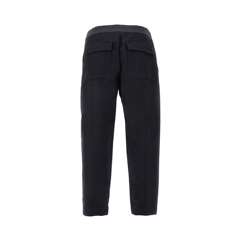 Pantalone in feltro di misto lana