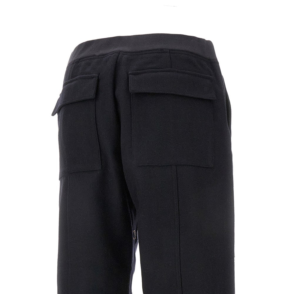 Pantalone in feltro di misto lana