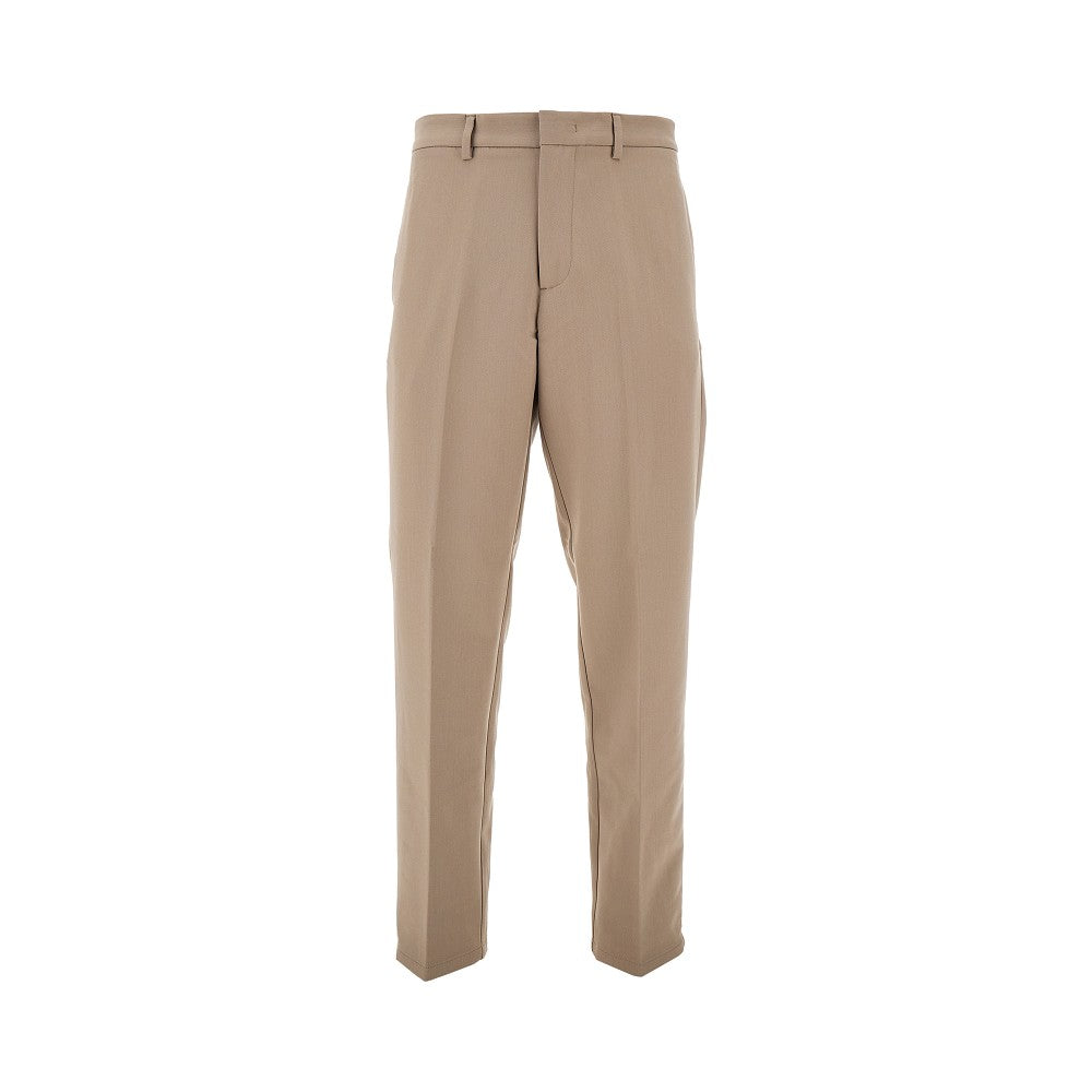 Pantalone in misto viscosa con vita elastica
