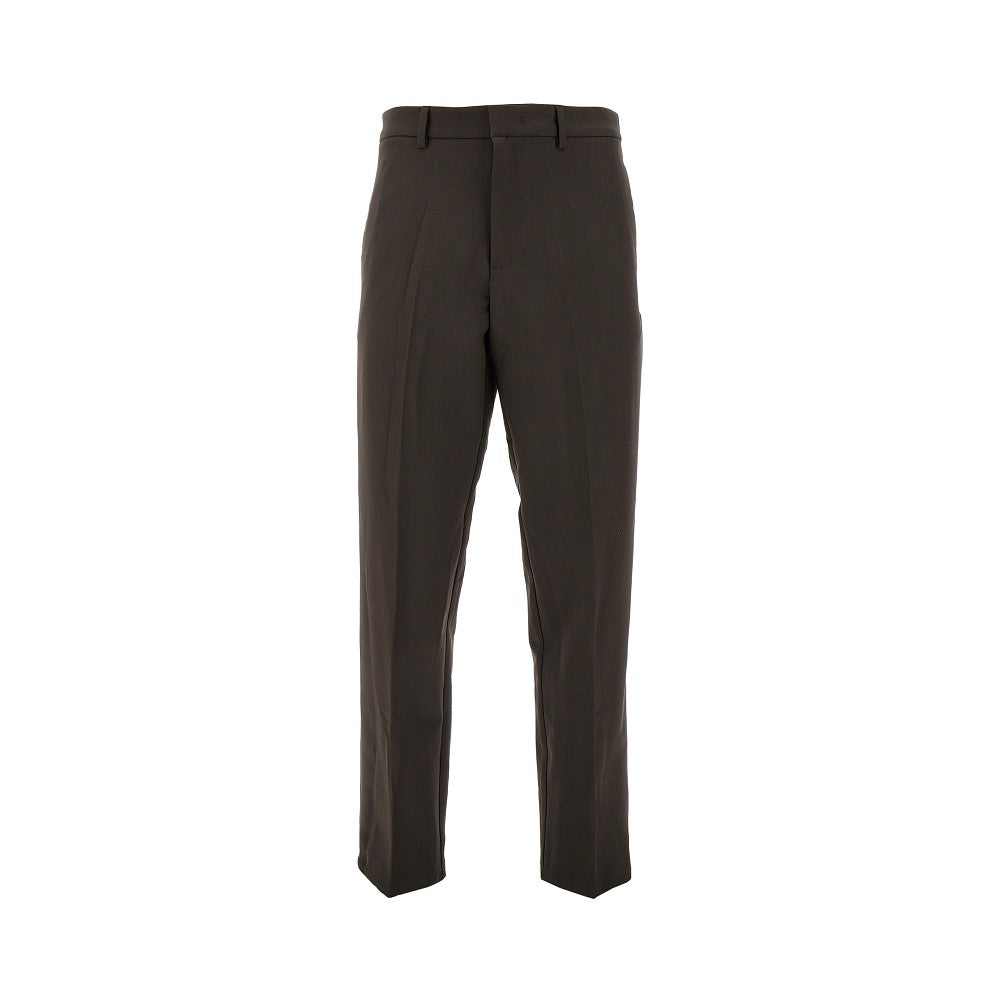 Pantalone in misto viscosa con vita elastica