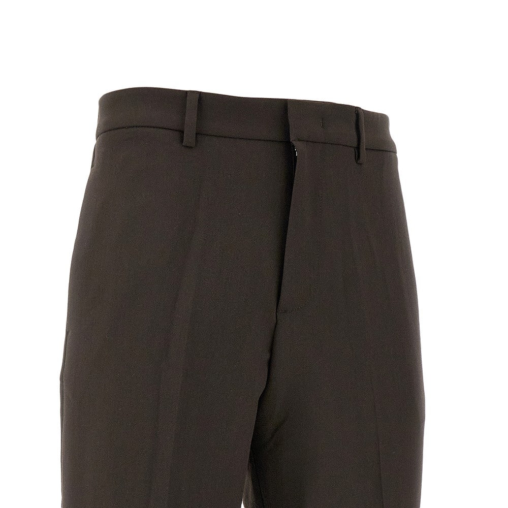 Pantalone in misto viscosa con vita elastica