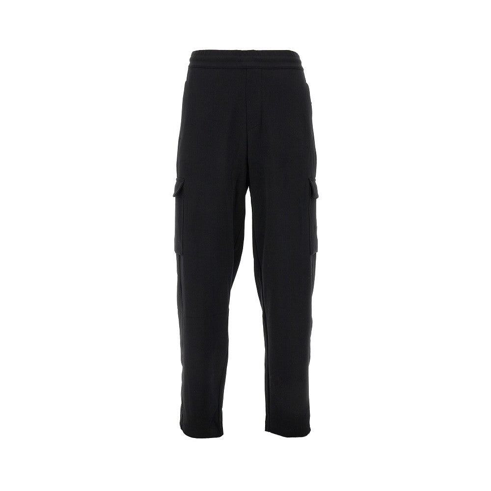 Cargo sweatpants with mesh inserts