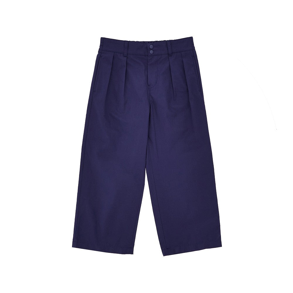 Pantalone in popeline con pince