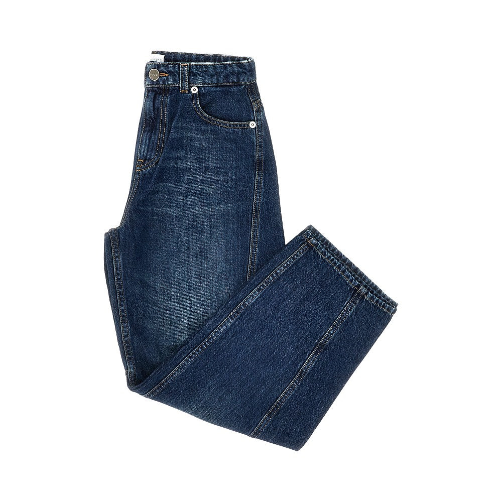 Curved leg jeans