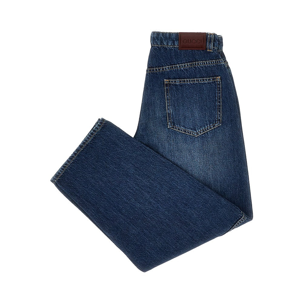 Curved leg jeans