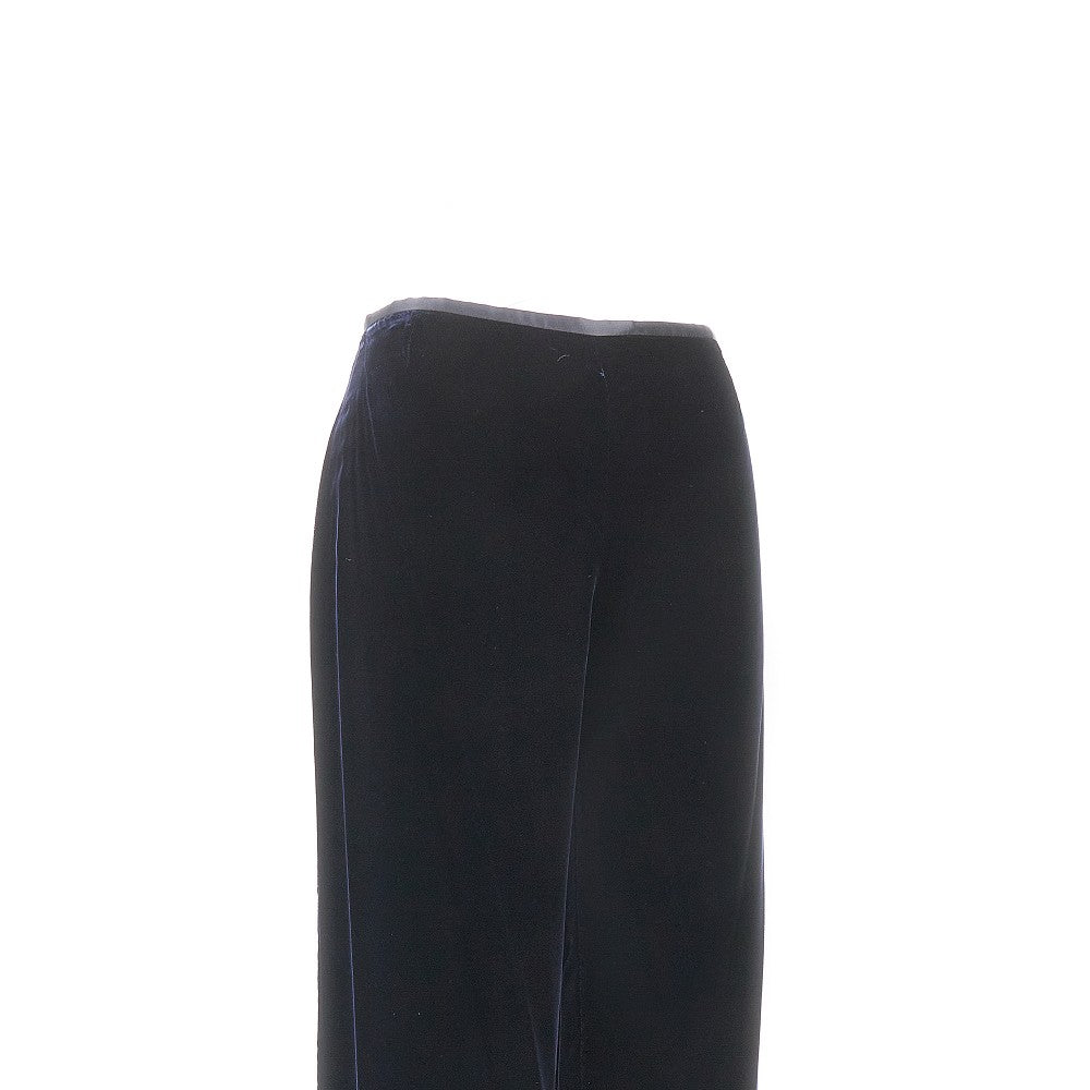 Velvet palazzo pants
