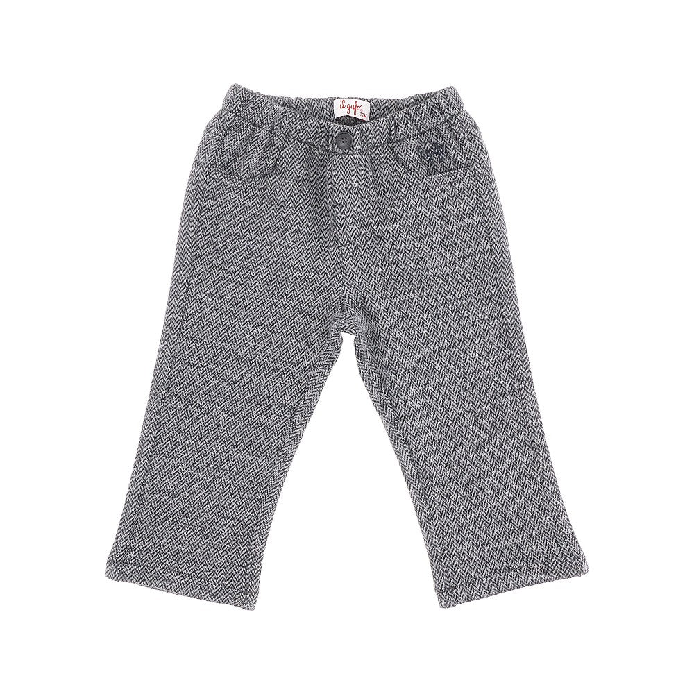 Pantalone in cotone Herringbone