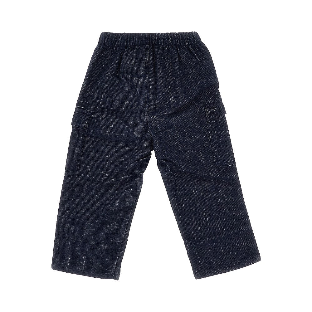 Cotton blend denim pants